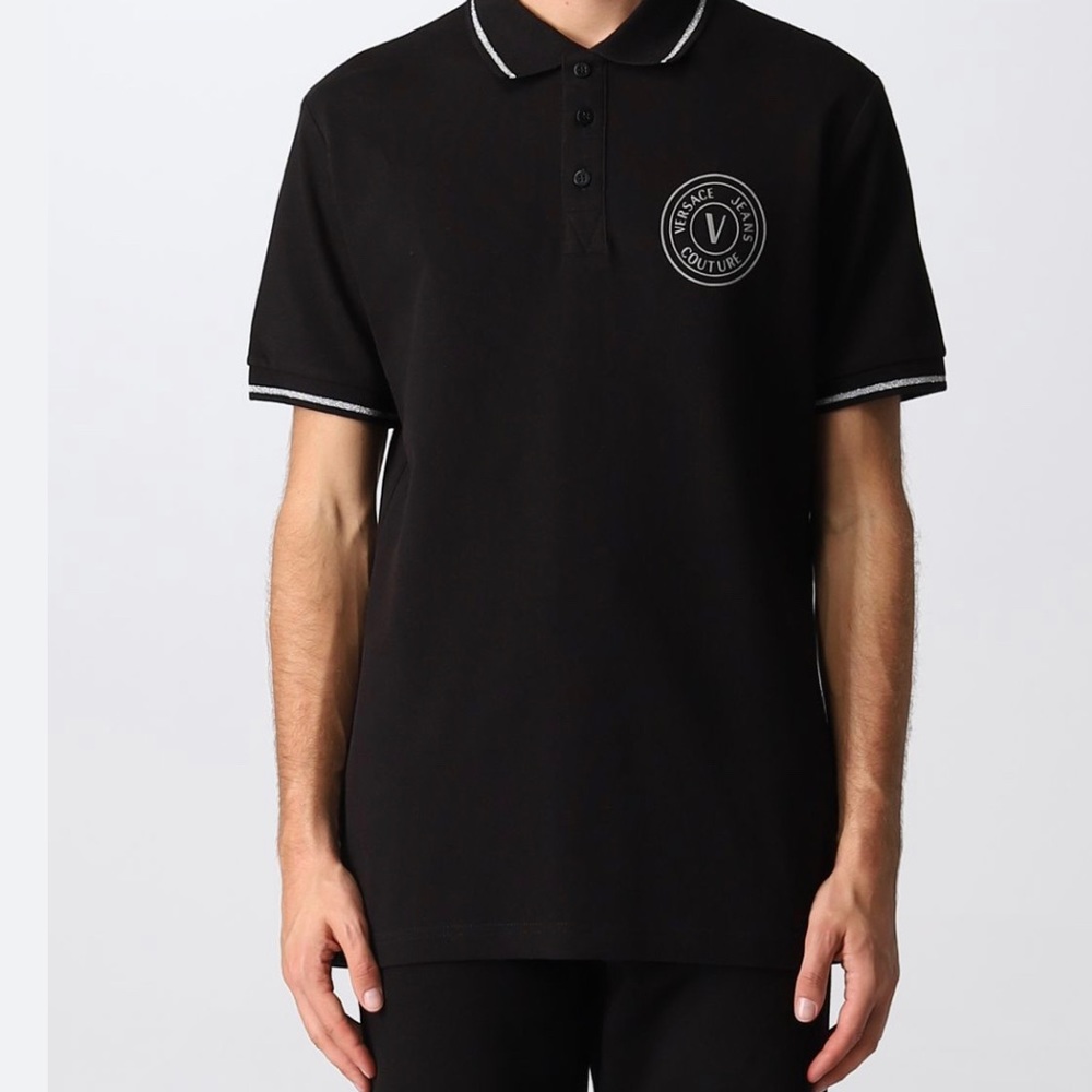 Versace Jeans Couture
logo-patch polo shirt BLACK/SILVER